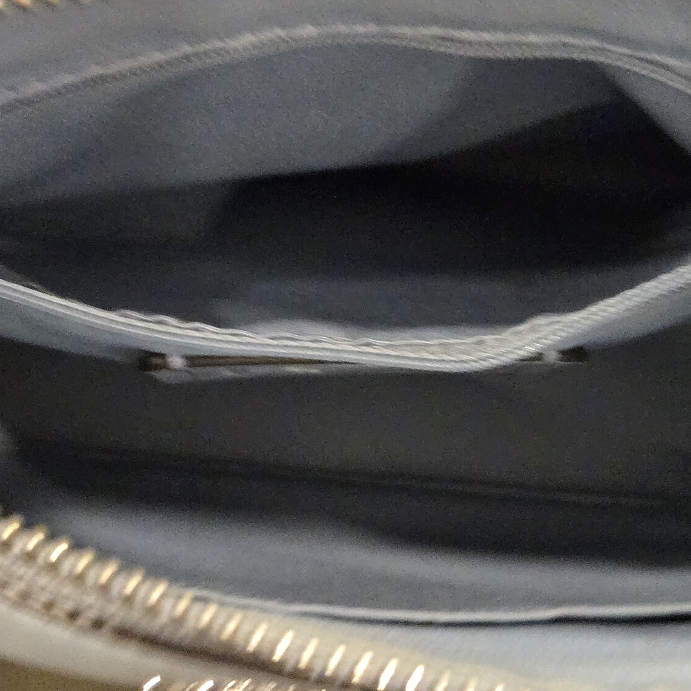 Coach Tan and Light Blue Signature Handbag - Picture 9 of 15